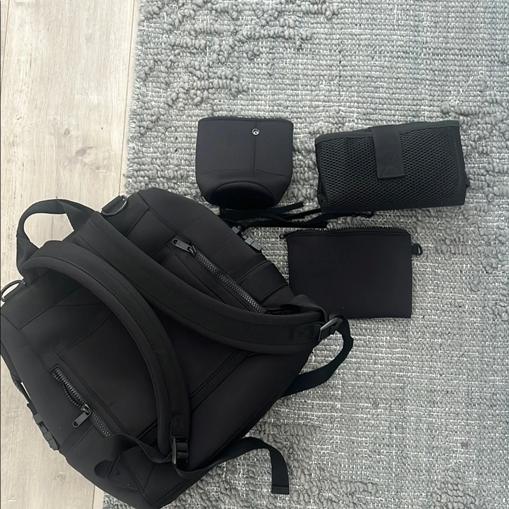 Dagne Dover Black Diaper Bag with Dual Zippers - Picture 3 of 5